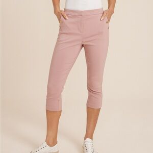 Maurices Pink Bengaline Capri Pants